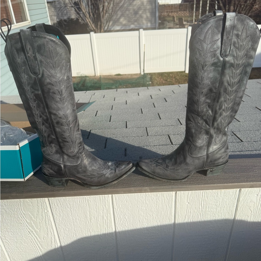 Lane Women's Charcoal Heeled Boots Lexington!!! 🩷 - Picture 4 of 14